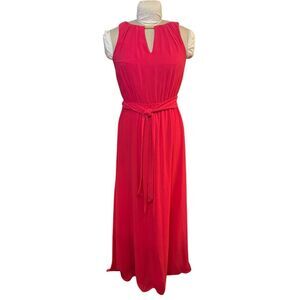 Vince Camuto Fliowy Blouson Halter Maxi Dress Sz. 6 Red